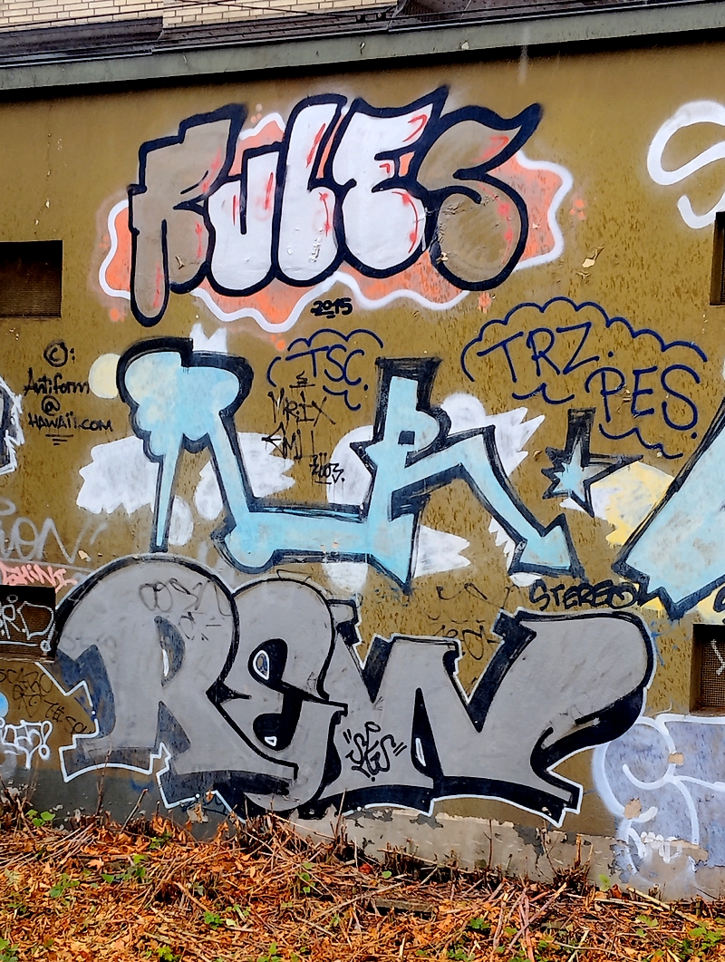 Graffiti Covered Wall...